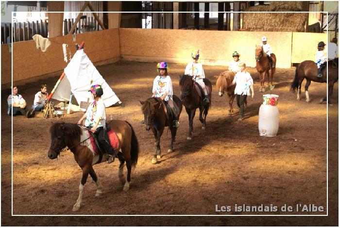 Spectacle équestre des enfants de 8 à 12 ans