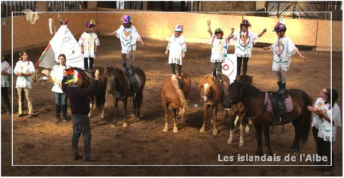 Spectacle équestre des enfants de 8 à 12 ans